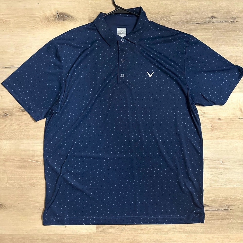 Navy blue Callaway golf polo